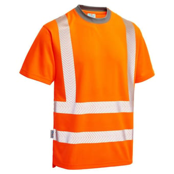 picture of Larkstone Orange Hi Vis Coolviz Plus T-Shirt - LE-T03-O