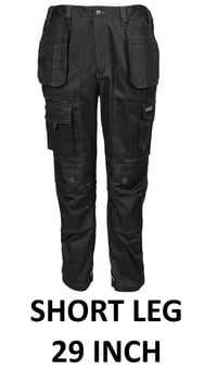picture of Apache Black Knee Pad Holster Trouser - Short Leg 29" Length - [SS-APKHT-TWO-BLACK-29]