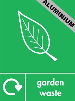 Picture of Recycling Signs - Garden Waste - 300 X 400Hmm - Aluminium - [AS-WR57-ALU]