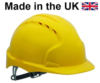 picture of JSP - The New EVO 3 Vented - Yellow Hard Hat - Standard Peak & Slip Ratchet Harness - [JS-AJF160-000-200] - (HY)