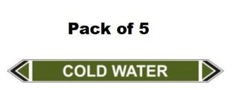 picture of Flow Marker - Cold Water - Green - Pack of 5 - [CI-13410]