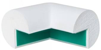 picture of TRAFFIC-LINE External Corner Protection - SEMI-CIRCULAR - Self-Adhesive - White - [MV-422.17.487]