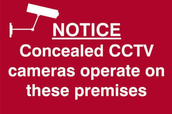 picture of Spectrum Notice Concealed CCTV Cameras Operate On These Premises – PVC 300 x 200mm - SCXO-CI-1607