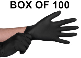 picture of Tough Glove Boa Pro Black Smooth Palm Nitrile Gloves - Box of 100 - DK-DKTG570081 - (LP)
