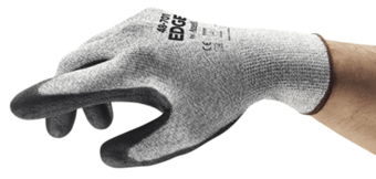 picture of Ansell Edge 48-701 Black PU Coated Industrial Gloves - AN-48-701