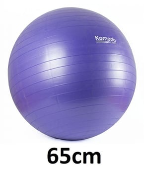 picture of Komodo Yoga Exercise Ball - 65cm Purple - [TKB-YGO-BAL-65CM-PUR]