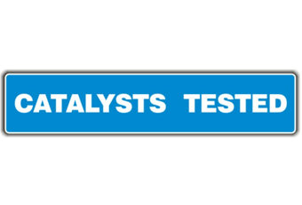 picture of MOT Sign - Catalysts Tested Sign - 600 x 146mm - [PSO-MCT7580]