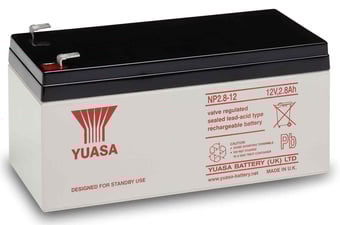 picture of Yuasa NP2.8-12 Valve Regulated Lead Acid Rechargeable Battery - 12v 2.8Ah - [BRH-SLAYUANP2.8-12]