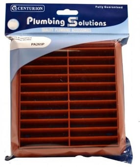 Picture of Louvred Grille with Flyscreen - Terracotta - 100mm - CTRN-CI-PA265P