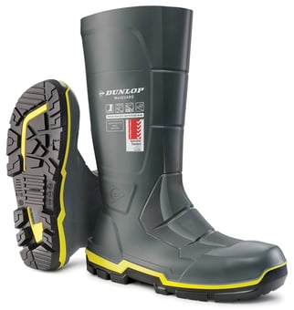 picture of Dunlop Acifort Metguard Full Safety Wellington - Grey - BE-MZ2LE01 - (LP) - (NICE)