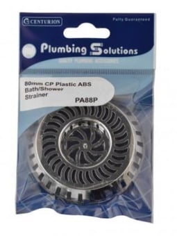 Picture of 80mm CP Plastic - ABS Bath/Shower Strainer - 5 Packs -  CTRN-CI-PA88P