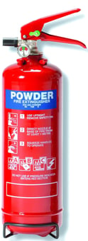 Picture of Firechief 800g Powder Extinguisher - For ABC Fires - BSEN3 Approved Excluding Clause 6.1 - [HS-FMP800]