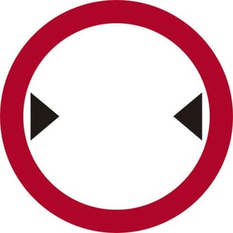 Picture of Spectrum 450mm dia. Dibond Width Restriction Road Sign - Without Channel - SCXO-CI-14709-1