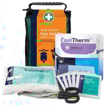 Picture of Small First Aid Motokit - In Green Helsinki Bag - BS8599-2 Compliant - [RL-3013]
