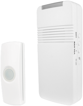Picture of Rechargeable Portable Door Chime with Bell Push - White - [UM-66361] - (DISC-W)