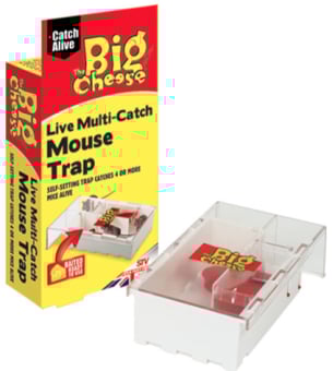Picture of The Big Cheese - Multi-Catch Live Mouse Trap - Baited Ready to Use - [BC-STV162]
