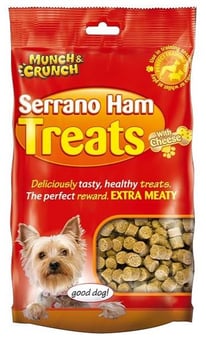 picture of Munch & Crunch Serrano Ham & Cheese Dog Treats 205g CDU - [PD-MC0135]