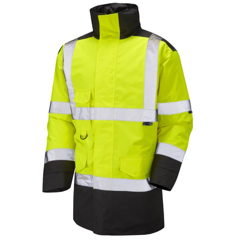 picture of Tawstock - Yellow/Black Hi-Vis Anorak - Conforms to EN ISO 20471 Class 3 - LE-A01-Y/BK