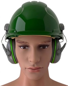 picture of JSP Evo3 Green Vented Hard Hat With Sonis 1 Mounted Ear Defenders - [IH-EVO3GSONIS1] - (LP)