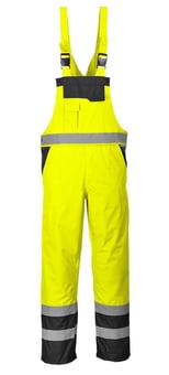 Picture of Portwest - Yellow/Black Hi Vis Breathable Contrast Bib & Brace - Regular Leg - PW-S488YBR