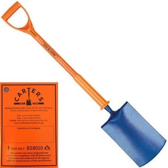 Picture of Shocksafe Insulated Treaded Spade - BS8020:2012 - [CA-TSSSPFINS]