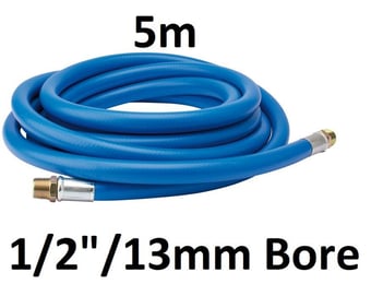 picture of Air Line Hose with 1/4" BSP Fittings - 1/2"/13mm Bore - 5m - [DO-38339]