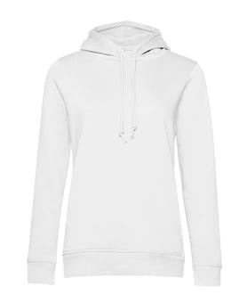 picture of B&C Women's Organic Hooded Sweat - White - BT-WW34B-WHT