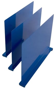 Picture of QMP Tall Depth Lower Shelf Dividers - Pack of 5 - Blue - [QM-BPTLLSDIVP5L]