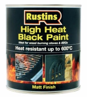 picture of Speciality Paints - High Heat Black Paint - 250ml - [RUS-HRBL250] - (PS)