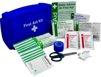 picture of Bar/Kiosk Catering First Aid Kit - Blue - Compact Durable Case - [SA-K6N]