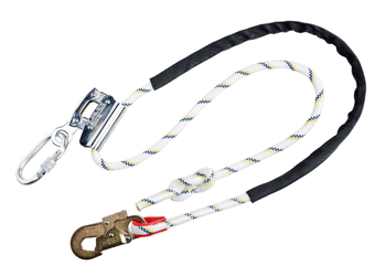picture of Portwest FP26 - Work Positioning 2m Lanyard with Grip Adjuster White - [PW-FP26WHR]