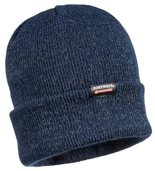 Picture of Portwest - B026 - Reflective Knit Cap, Insulatex Lined - Navy Blue - [PW-B026NAR]