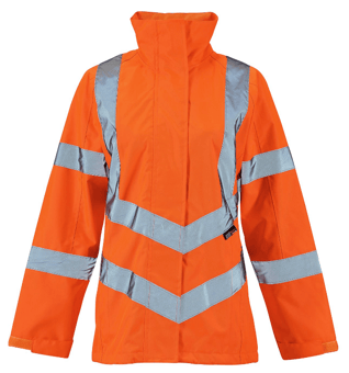 picture of Supertouch Ladies Sophia Lightweight Jacket Hi Vis Orange - ST-SHV-L05281