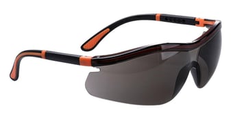 Picture of Portwest - PS34 - Neon Safety Spectacle - Smoke - [PW-PS34SKR]