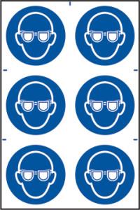 Picture of Spectrum Eye protection symbols - PVC 200 x 300mm - SCXO-CI-0027