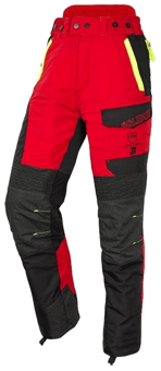 Picture of Solidur Infinity Class 3 Type A Chainsaw Trousers Red - Regular Leg - SEV-INPA3A