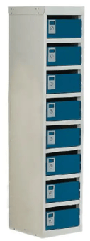 picture of Slingsby Post Box Lockers - 100mm High - Blue - 8 Boxes - [SLB-306620] - (LP)