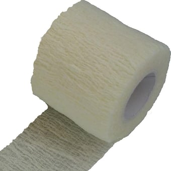 Picture of Cohesive Bandages Non-Woven - Single - 2.5cm x 4.5m - [SA-D3649WT] - (DISC-R)