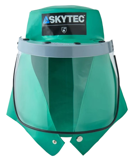 Skytec CMH 2 Chemical Splash Hood with Neck Cape - Green - [GL-SKC031900EZ]