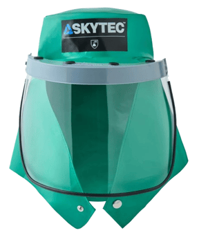 picture of Skytec CMH 2 Chemical Splash Hood with Neck Cape - Green - [GL-SKC031900EZ]