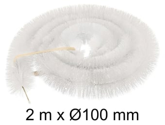 picture of Porcupipe - White Gutter Brush - 2m x 100mm - [BRW-99.4042]