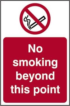 Picture of Spectrum No Smoking Beyond This Point - SAV 200 x 300mm - SCXO-CI-11828