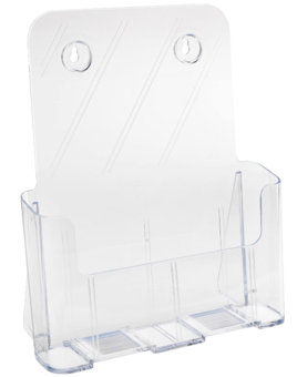 Picture of Literature Holder Single Tier A4 Transparent Plastic 23.8 x 9.5 x 27.5cm - [VK-1220230]