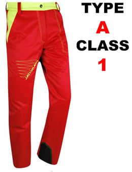 picture of Francital Red Type A Prior Forestry Trousers - SF-FI001B-3