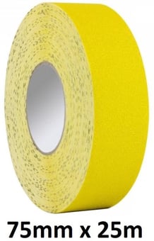 picture of PROline Tape VINYL for Forklift Traffic - 75mm x 25m - Yellow - [MV-261.24.227]