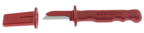 Boddingtons Electrical Insulated VDE Cable Knife with Insulated Blade - Including Blade Cover - [BD-281310] (DISC-R)