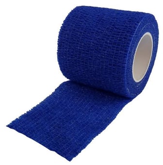 picture of Blue Cohesive Bandages Non-Woven - Single - 5cm x 4.5m - [SA-D3645BL] - (DISC-R)