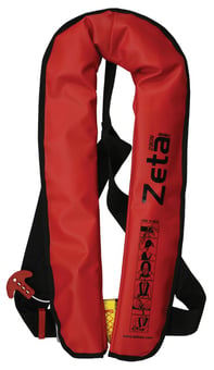 picture of Lalizas Zeta 290N ISO Work Vest - Auto - Adult - Red Durable PVC Fabric Cover - [LZ-72400] - (LP)