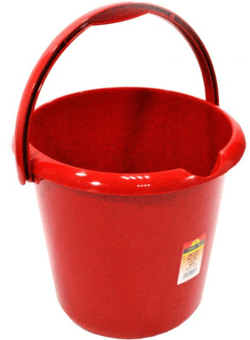 picture of Round Bucket Glitter Red 13L - [PD-THW22-R]