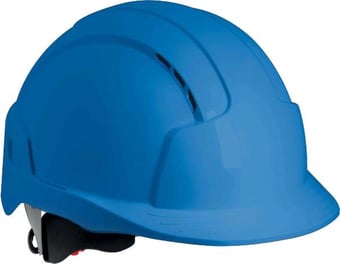 Picture of JSP - EVOLite Blue Safety Helmet With 3D Wheel Ratchet Adjustment Harness - [JS-AJB170-000-500]